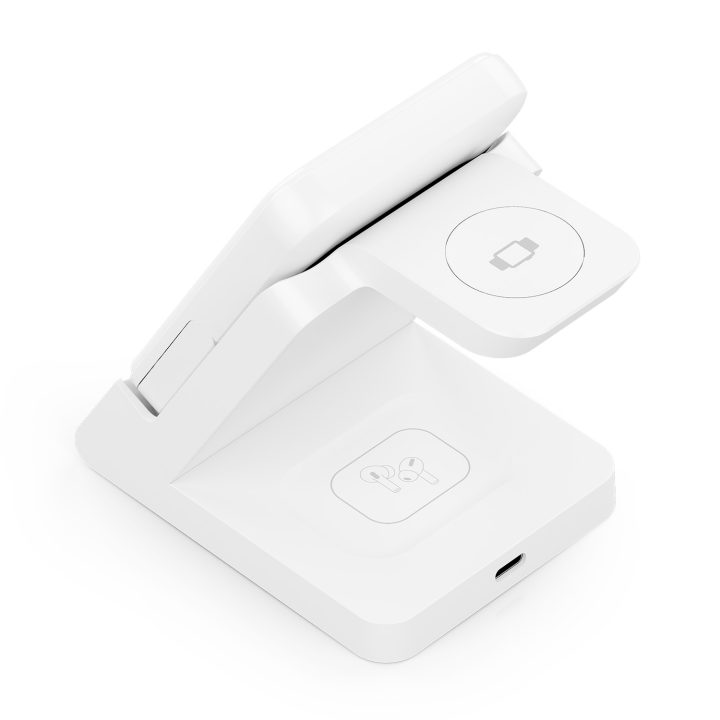 AISENS Carregador Sem Fios USB-C 4 em 1 de 15W para Telemóvel, Apple…