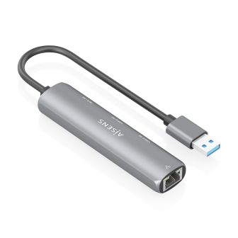 AISENS Dock USB3.0 USB-A para Ethernet Gigabit + Hub 2xUSB-C+1xUSB-A…