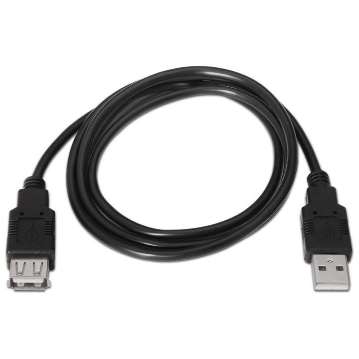 AISENS A101-0016 cabo USB USB 2.0 1,8 m USB A Preto