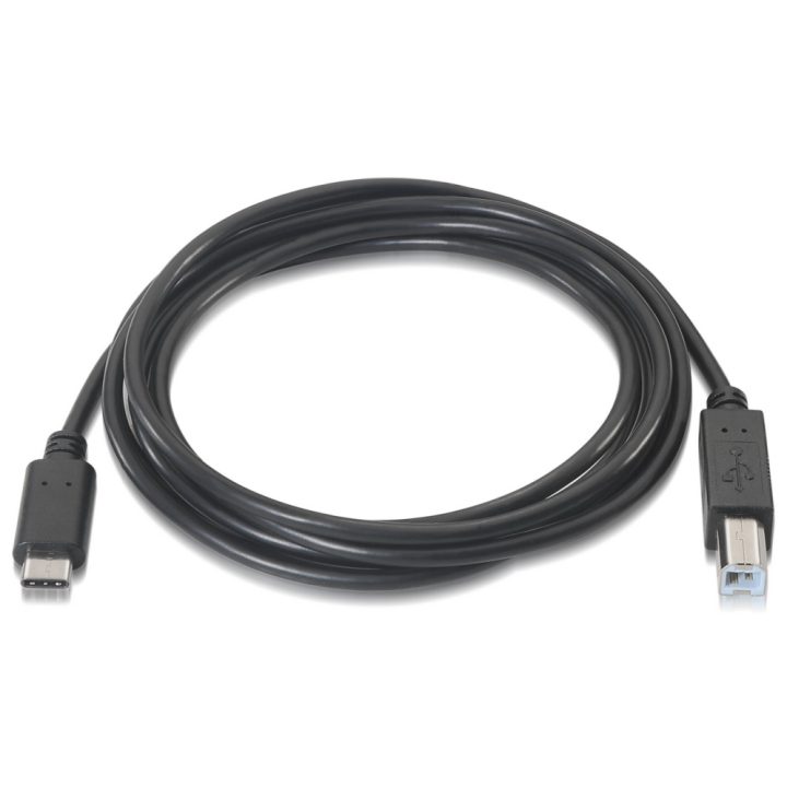 AISENS A107-0053 cable USB USB 2.0 1 m USB C USB B Negro