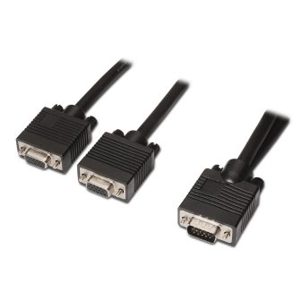 AISENS A113-0081 VGA Cable 0.45 m VGA (D-Sub) 2 x VGA (D-Sub) Black