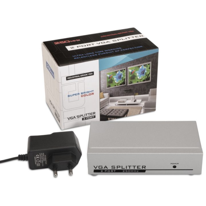 AISENS A116-0084 VGA 2x VGA Video Splitter