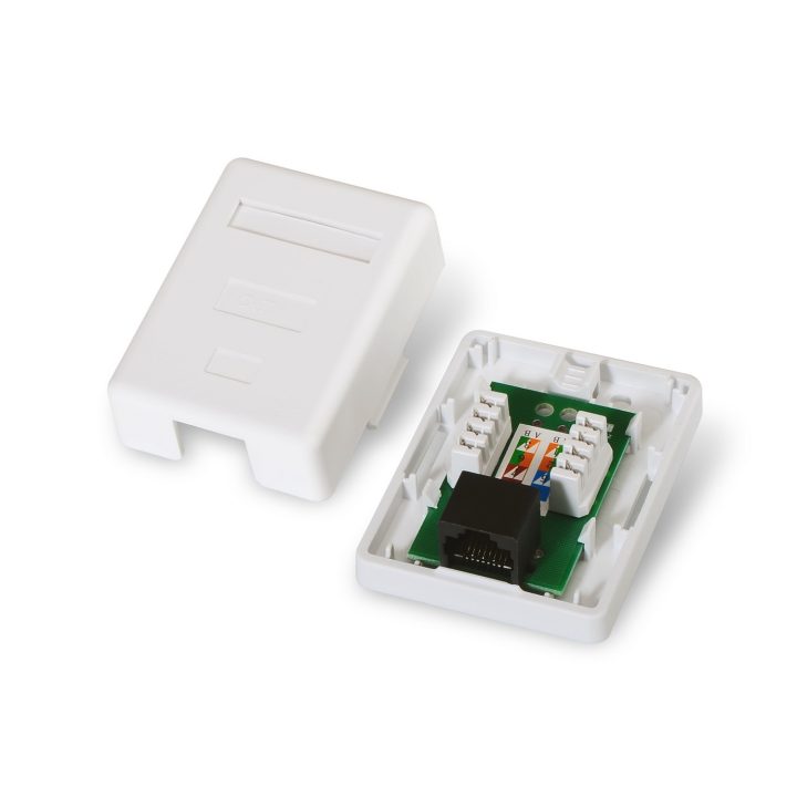 AISENS A139-0301 Cat6 Network Connection Box White