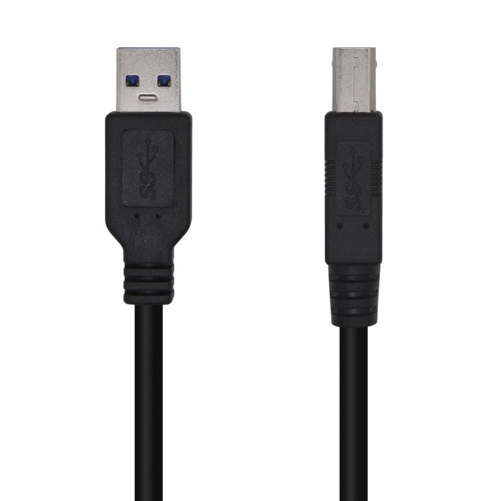 AISENS Cabo USB 3.0 Impressora Tipo A/M-B/M, Preto, 3.0m