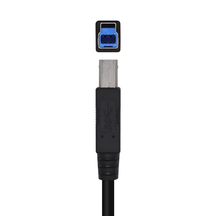 AISENS Cable USB 3.0 Impresora Tipo A/M-B/M, Negro, 3.0m
