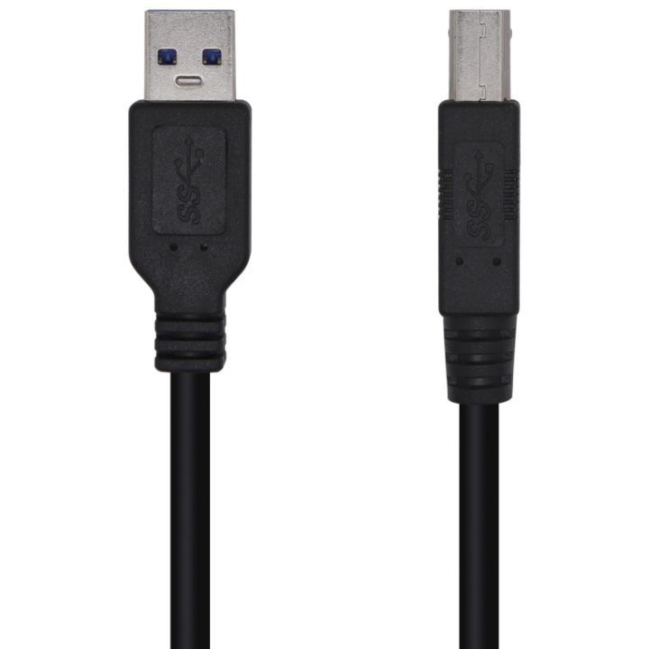 AISENS USB 3.0 Printer Cable Type A/M-B/M, Black, 3.0m