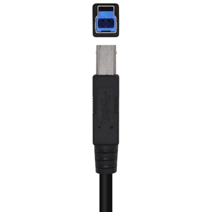 AISENS USB 3.0 Printer Cable Type A/M-B/M, Black, 3.0m