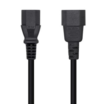 AISENS Cabo de Alimentação CPU, C13/H-C14/M, Preto, 3.0m