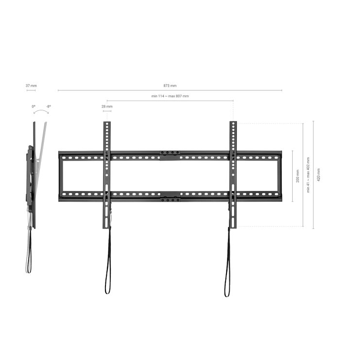 AISENS Soporte ECO Inclinable para Monitor/TV 75Kg de 37-90, Negro