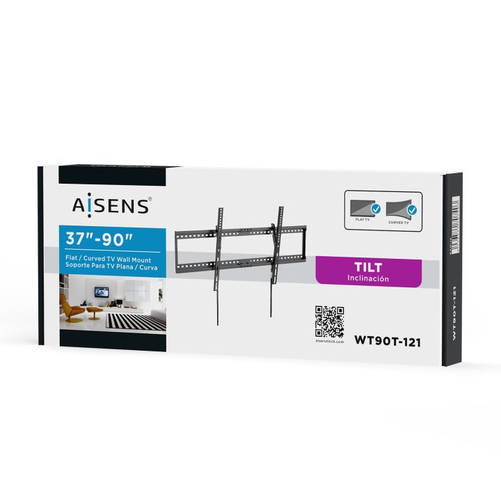 AISENS ECO Tilt Monitor/TV Stand 75kg 37-90, Black