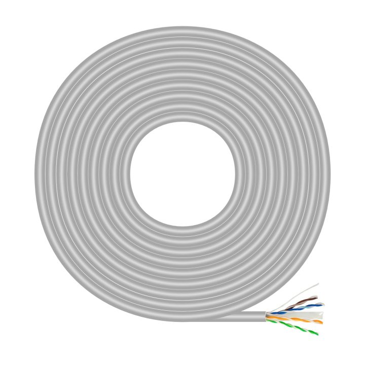 AISENS Cabo de Rede RJ45 Cat.6 UTP Rígido AWG23 CCA (liga), Cinzento…