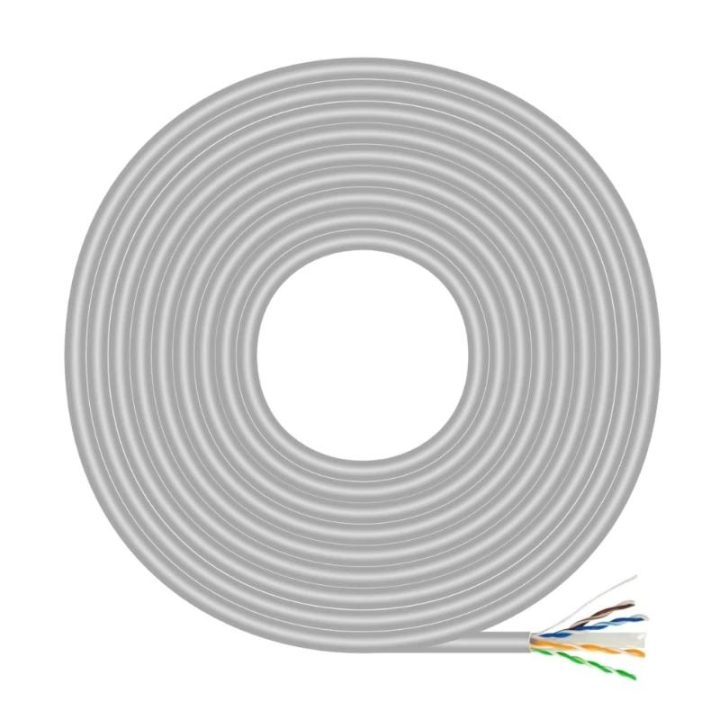 AISENS RJ45 Network Cable Cat.6 UTP Rigid AWG23 CCA (alloy), Gray…