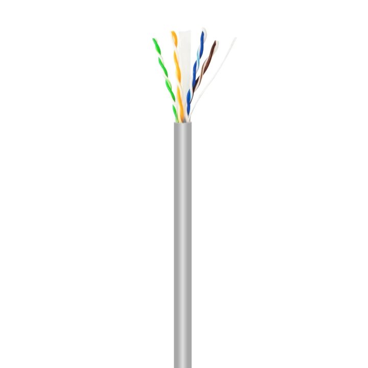 AISENS RJ45 Network Cable Cat.6 UTP Rigid AWG23 CCA (alloy), Gray…