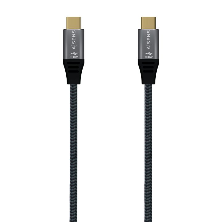 Cabo USB AISENS 3.2 Gen2x2 Alumínio 20Gbps 8K@30Hz 5A 100W E-Mark…
