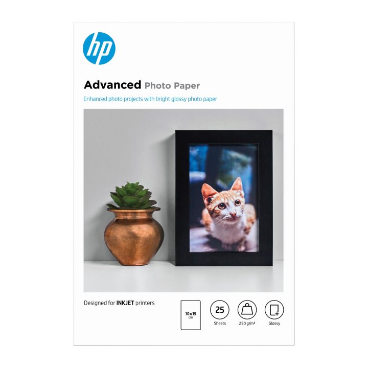 HP Advanced Photo Paper, glossy, 250 g/m2, 10 x 15 cm (101 x 152 mm)…