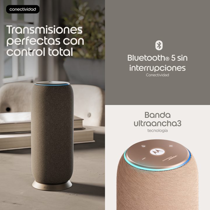 Motorola moto sound flow Portable Mono Speaker Taupe Gray 30 W
