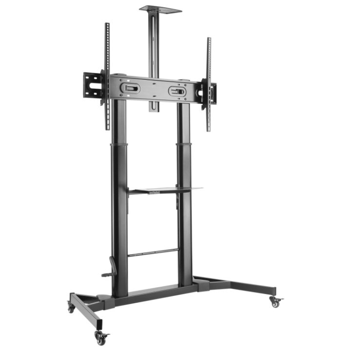 AISENS Soporte de Suelo ECO con Ruedas y Manivela, Bandeja para DVD y…