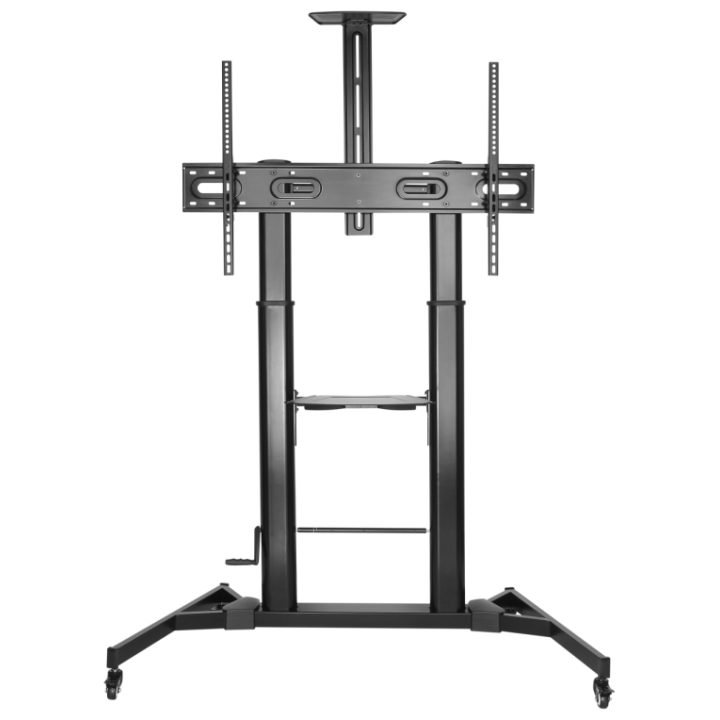 AISENS ECO Floor Stand with Wheels and Crank, DVD Tray and Camera…