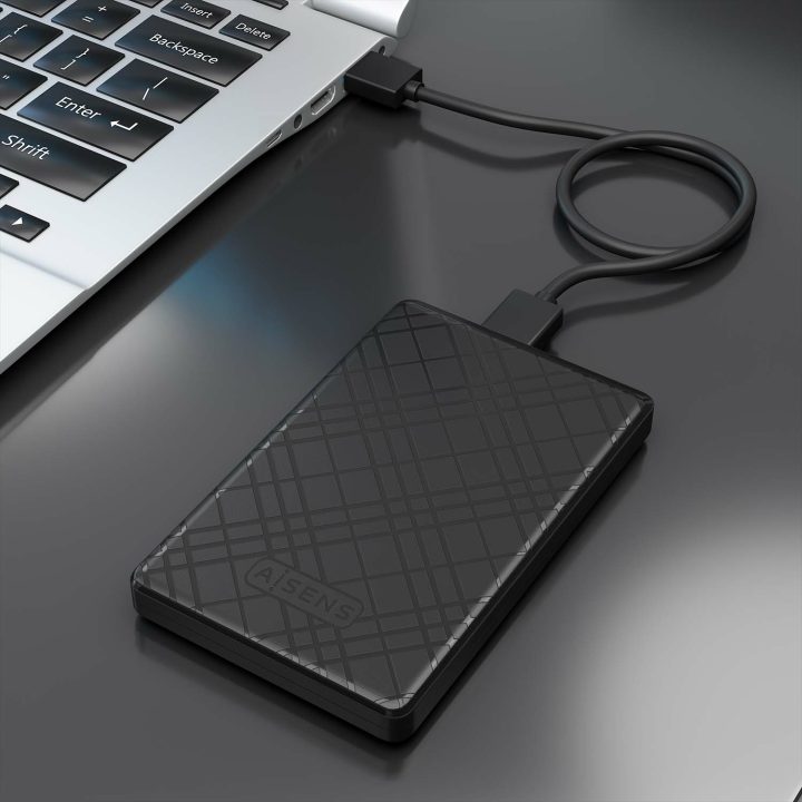 AISENS Caja Externa 2,5" ASE-2522B 9.5mm SATA a USB 3.0/USB3.1 Gen1…
