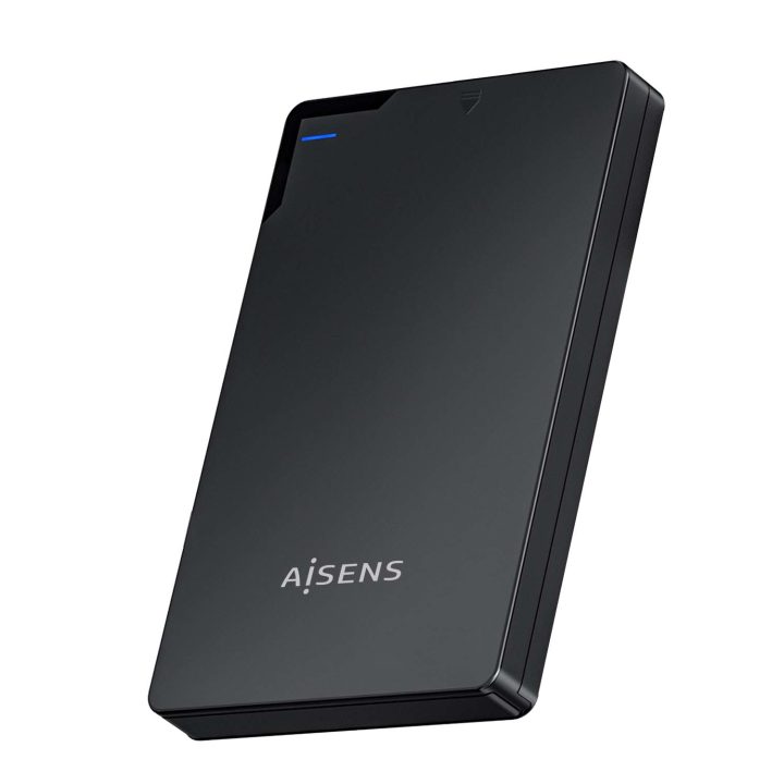 AISENS Caixa Externa 2,5″ 9.5mm SATA a USB 3.0/USB3.1 Gen1, Preta