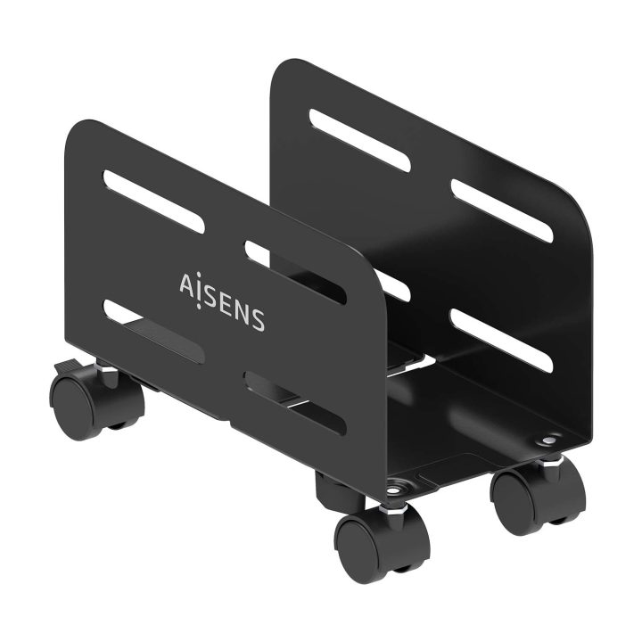 Suporte Metálico Ajustável de Chão para CPU AISENS, Preto