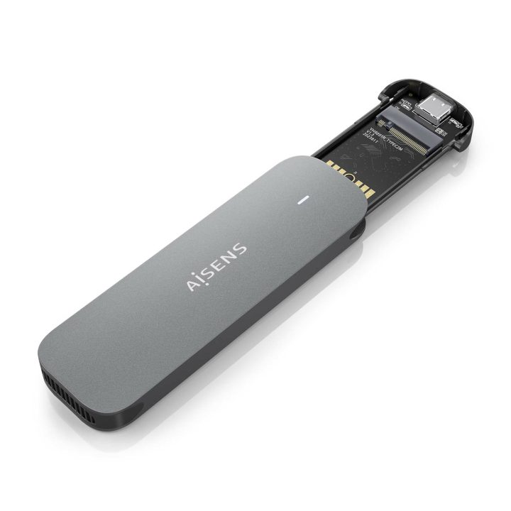 AISENS M.2 (NGFF) External Enclosure ASM2-006GRY SATA to USB3.1 Gen1…