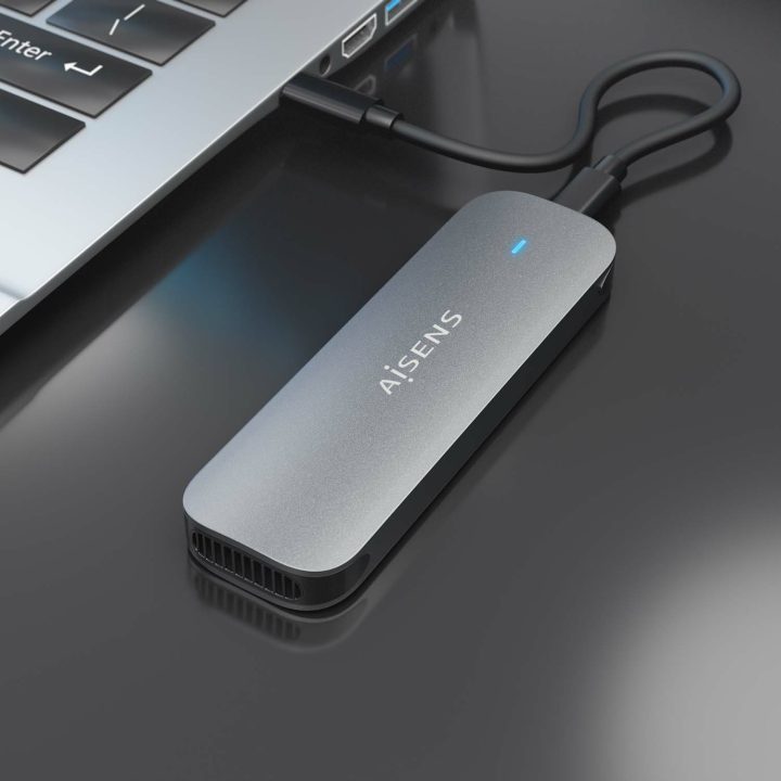 AISENS Caixa Externa M.2 (NGFF) ASM2-006GRY SATA para USB3.1 Gen1…
