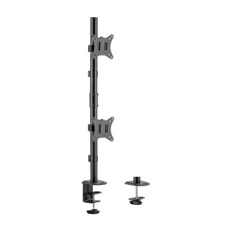 AISENS Eco Rotating and Tilting Desktop Stand for 2 Monitors/TVs 9kg…