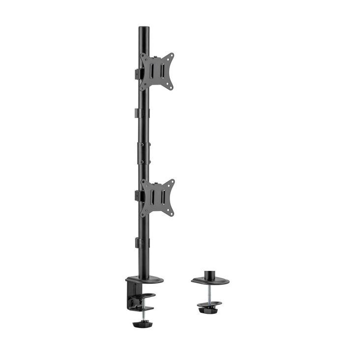 AISENS Suporte de secretária eco rotativo e inclinável para 2…