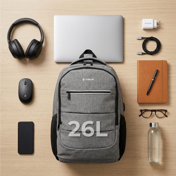 Subblim SUBBP-2CPB101 City Plus Backpack 16" 26L Grey mochila