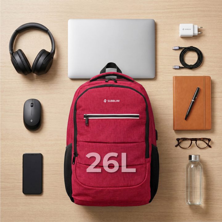 Subblim City Plus Backpack 16" 26L Red (SUBBP-2CPB103)