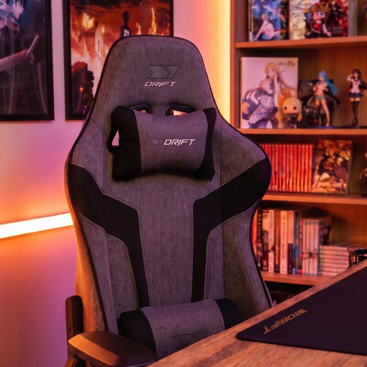 Cadeira de gaming Drift DR90XXL cinzenta