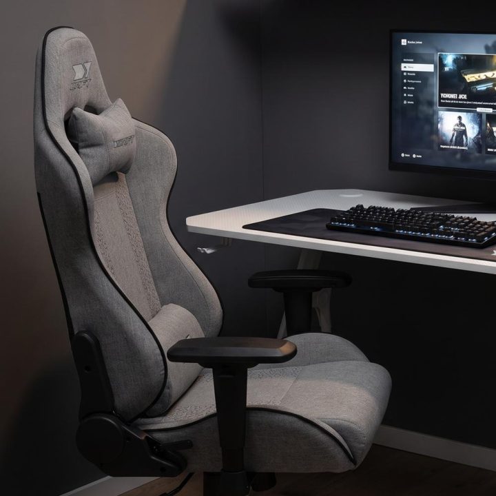 Cadeira de gaming Drift DR190 cinzenta