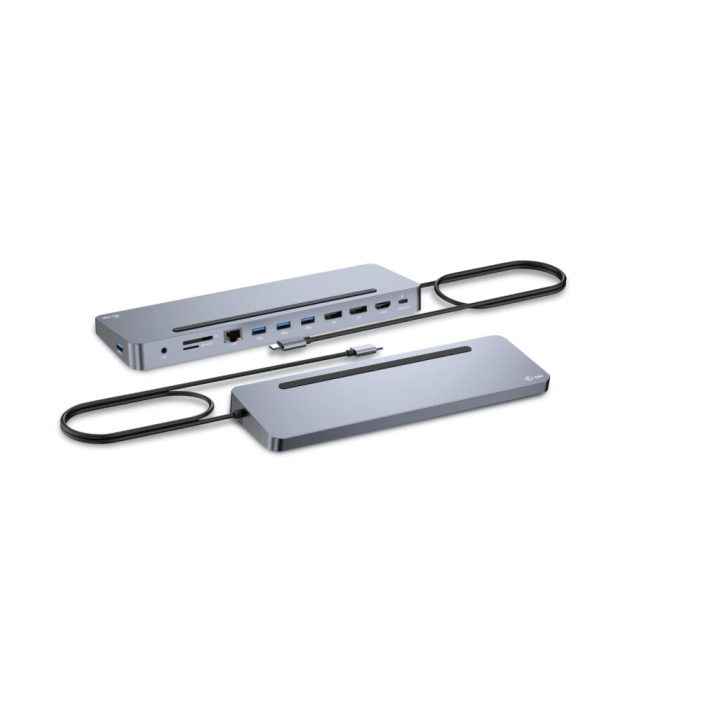 i-tec USB-C Metal Ergonomic 3x 4K Display Docking Station with Power…