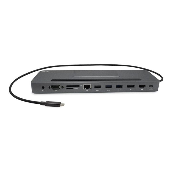 i-tec Metal SB-C Ergonomic 4K 3x Display Docking Station with Power…