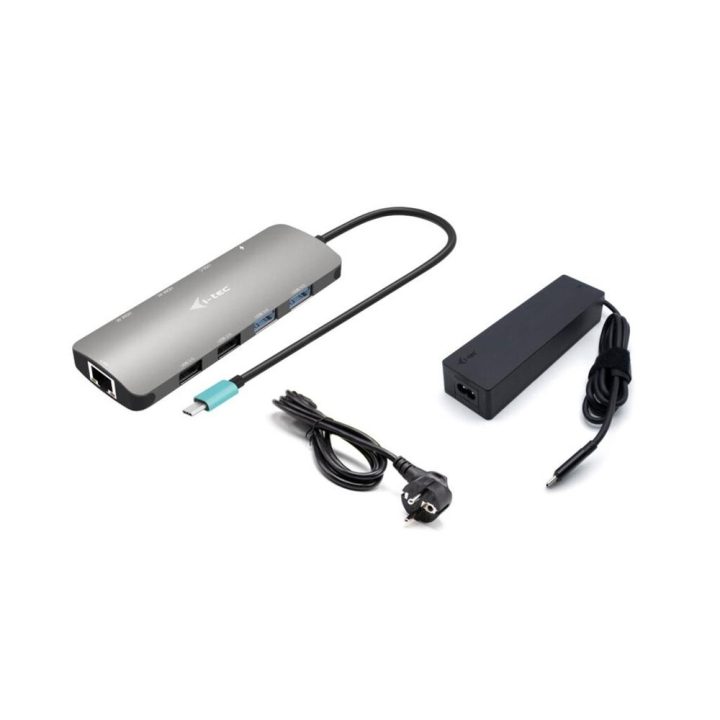 i-tec Metal USB-C Nano 2x Display Docking Station with PD 100 W +…