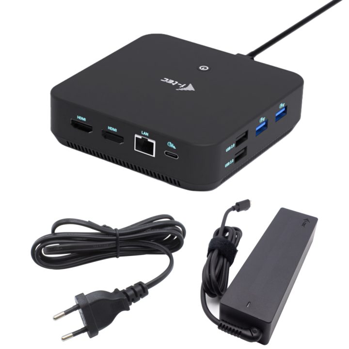 Estação de ancoragem i-tec USB-C DP Dual HDMI com Power Delivery 100…