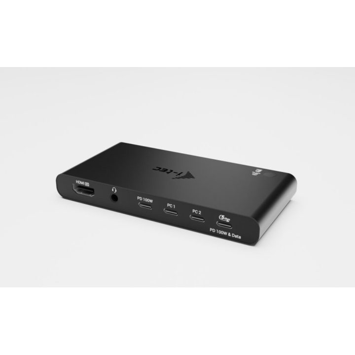 i-tec KVM Docking Station HDMI for 2 hosts, Power Delivery 2x 100W