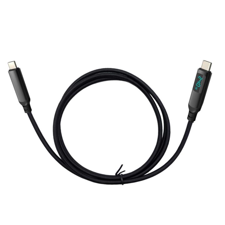 Cabo i-tec Thunderbolt 4/USB4 Class Pro 240W com LCD (40 Gbps, 150 cm)