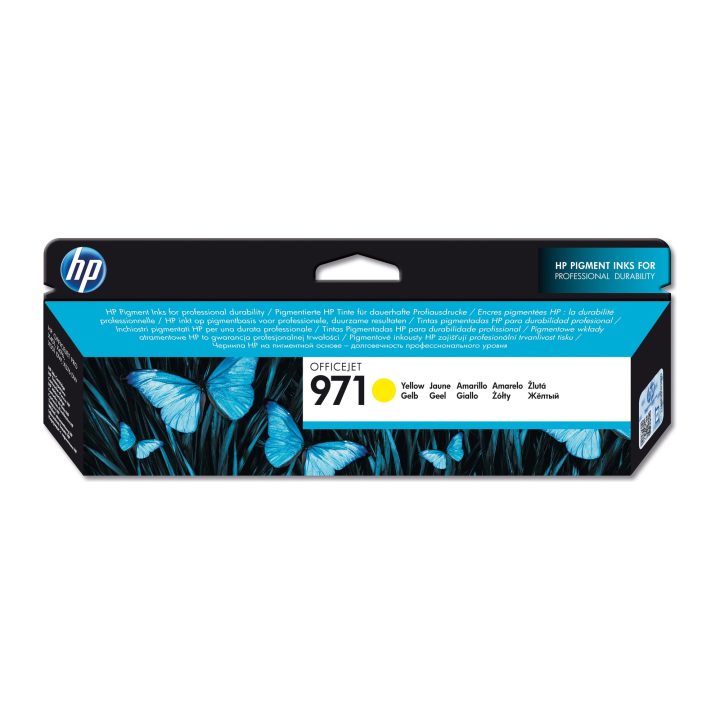 HP Cartucho de tinta original 971 amarelo