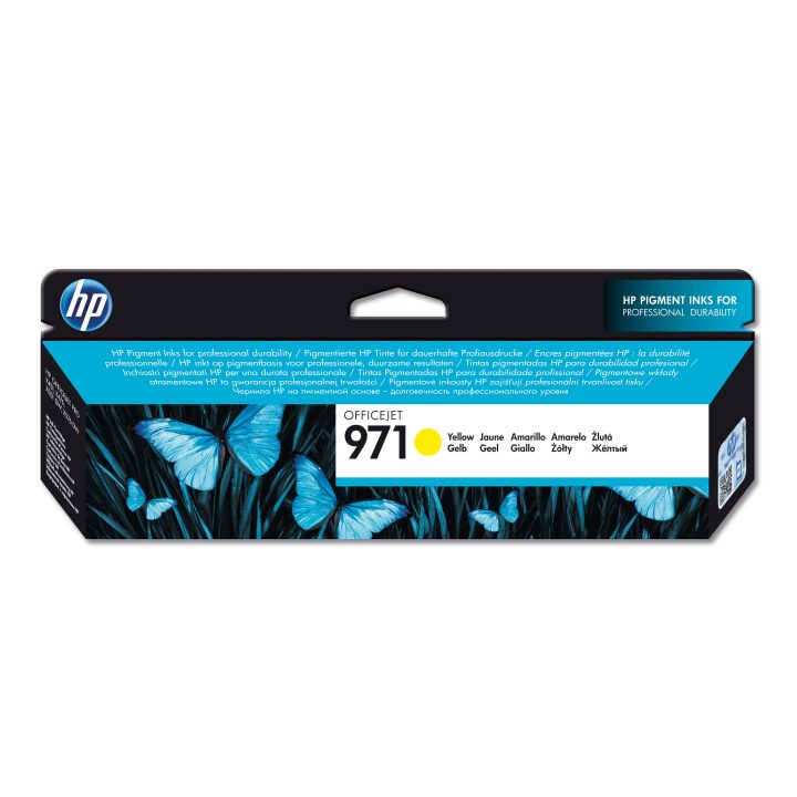 HP Cartucho de tinta original 971 amarelo