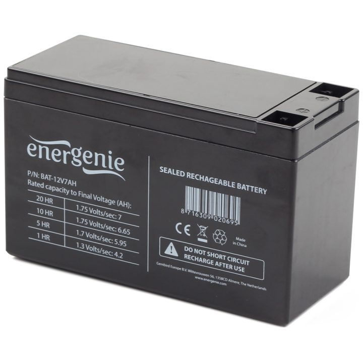 Gembird BAT-12V7AH - Bateria para UPS - 1 x 7 Ah Chumbo-Ácido Selado…