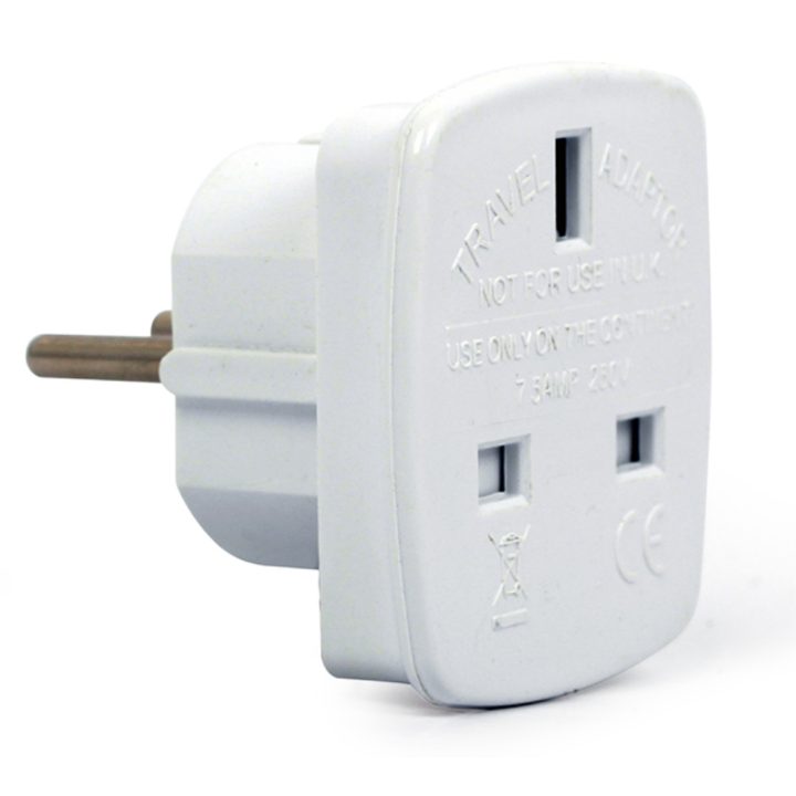 Gembird A-AC-UKEU-001 adaptador de tomada elétrica Tipo G (RU) Tipo F…