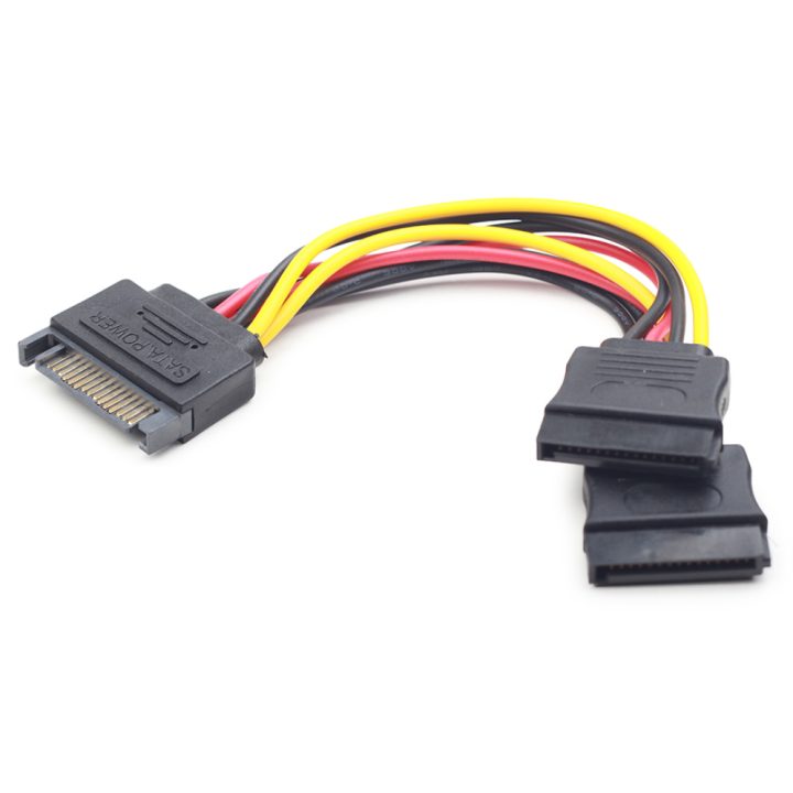 Gembird CC-SATAM2F-01 cable de SATA 0,15 m SATA de 15 pines 2 x SATA…