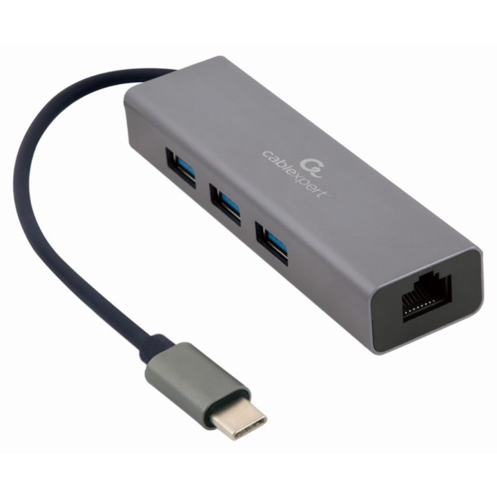Gembird A-CMU3-LAN-01 base para portátil y replicador de puertos USB…