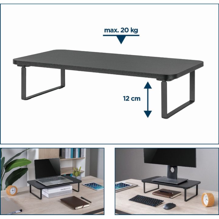 Gembird MS-TABLE-03 Monitor Stand Desktop Black