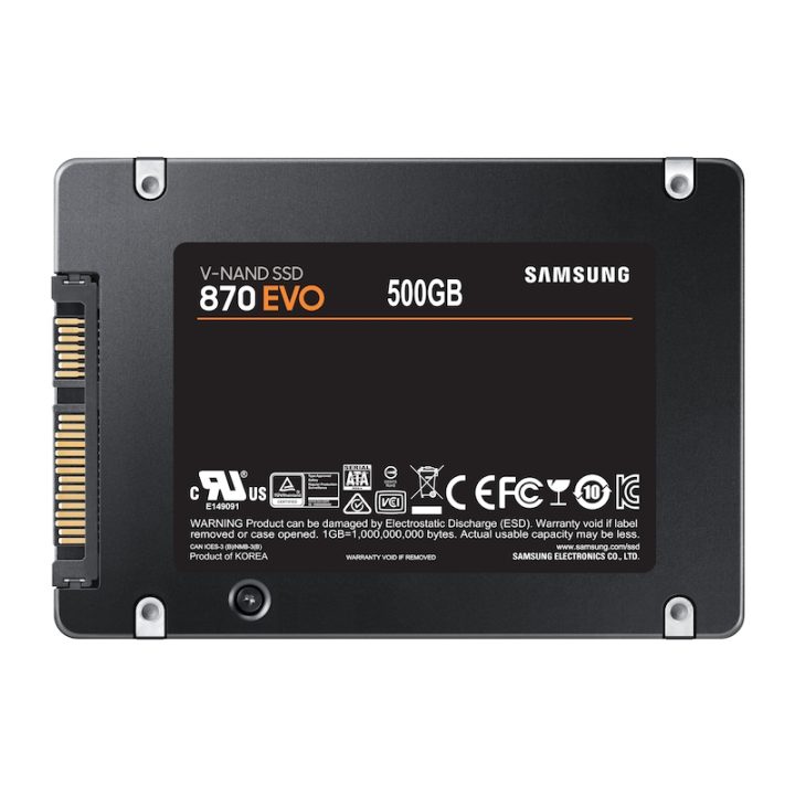 Samsung 870 EVO 500 GB 2.5" Serial ATA III V-NAND MLC