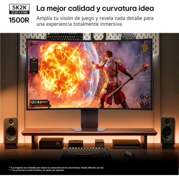 LG 39GX950B-B 39" 5K2K 165 Hz OLED curvo