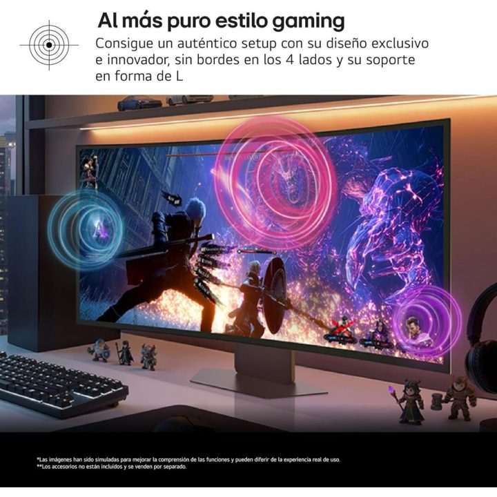 LG 39GX950B-B 39" 5K2K 165 Hz OLED curvo