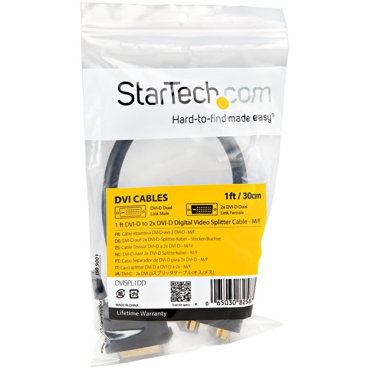 StarTech.com Cable Duplicador Divisor de Vídeo DVI-D de 2 Puertos…